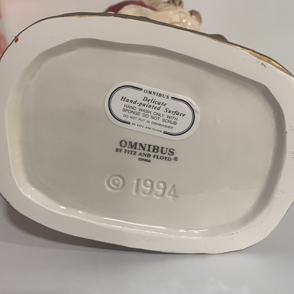 Fitz and Floyd Renaissance Santa Christmas Sugar & Creamer Set NIB - Picture 5 of 12